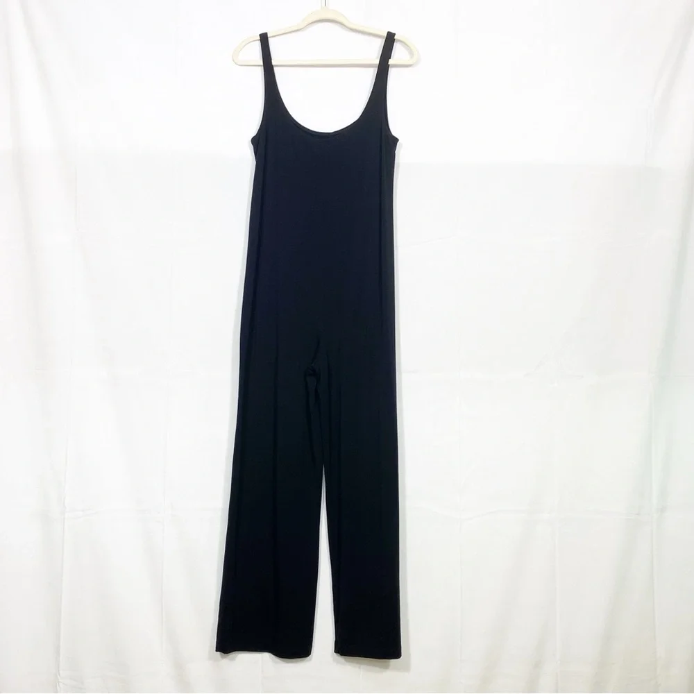 Reformation Jeans June Sleeveless Wide Leg Jumpsuit Black